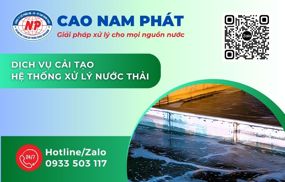 dịch vụ cải tạo hệ thống xử lý nước thải