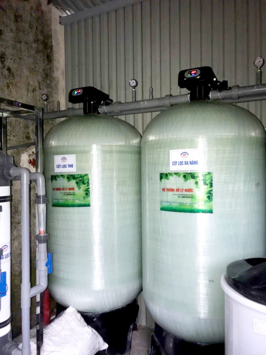 Hệ thống xử lý nước tổng, công suất 200m3ngày đêm