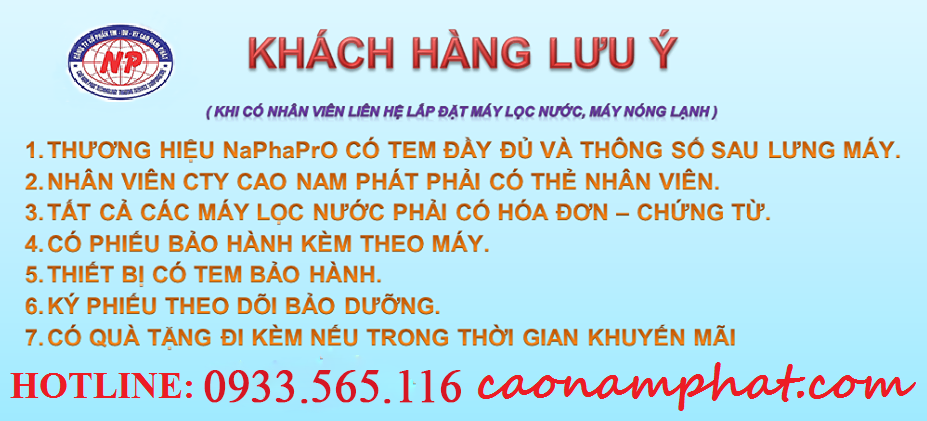 lưu ý khách hàng khi mua sản phẩm tại Cao Nam Phát