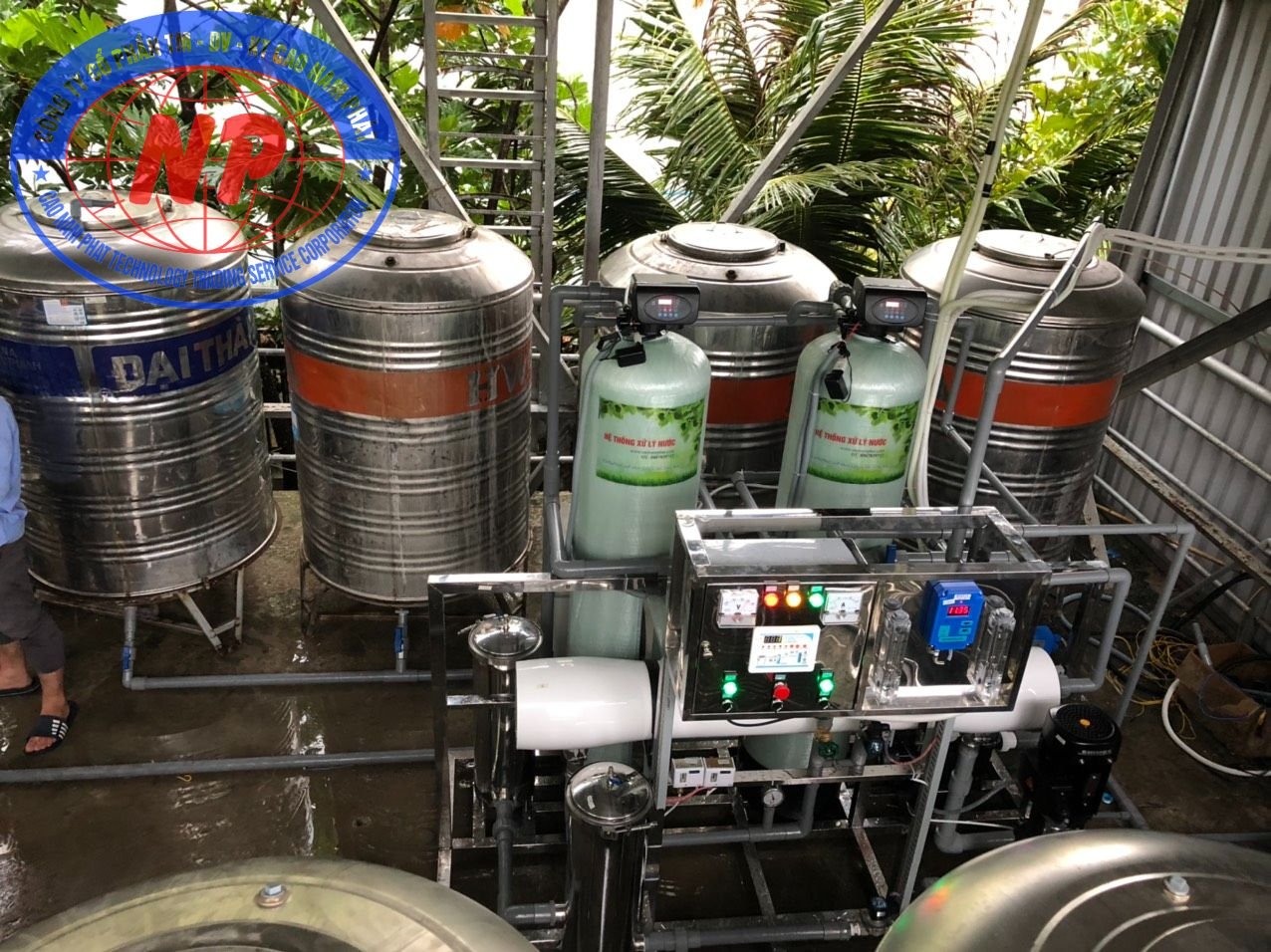 Hệ thống lọc nước lò hơi 1000 lít Naphapro
