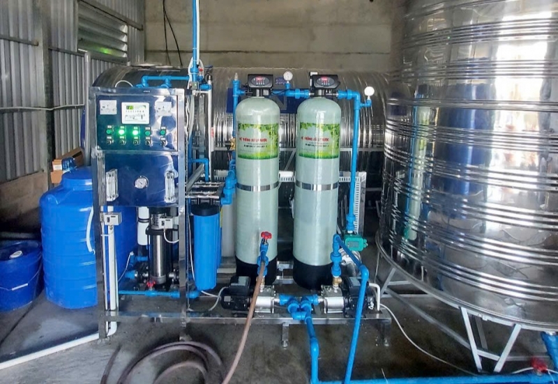 Dự án hệ thống lọc tổng 30m3/ngày và hệ thống RO 5 m3/ngày