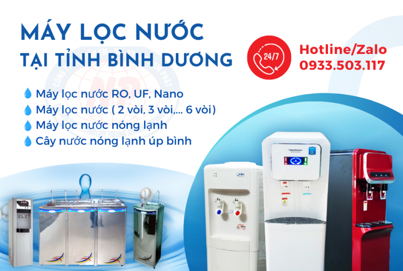 Máy lọc nước chất lượng tốt giá rẻ nhất Bình Dương