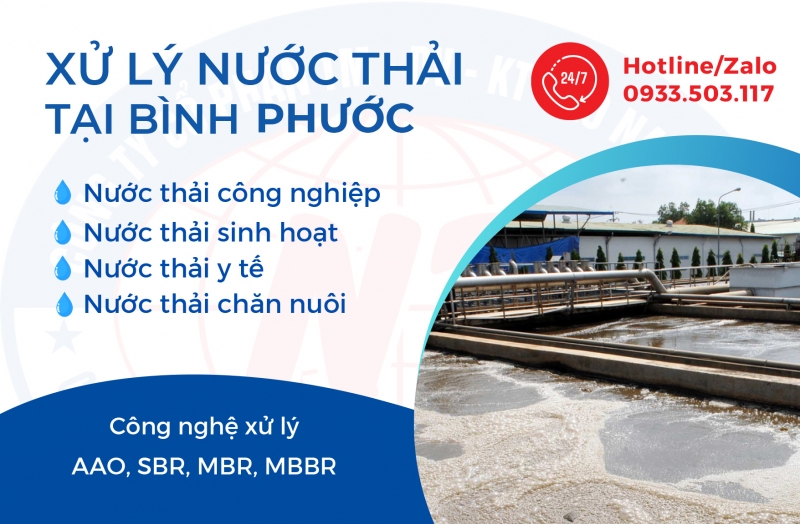 Thiết kế hệ thống xử lý nước thải tại Bình Phước
