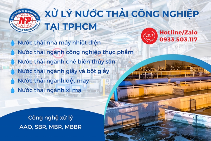 Xử lý nước thải công nghiệp tại TPHCM