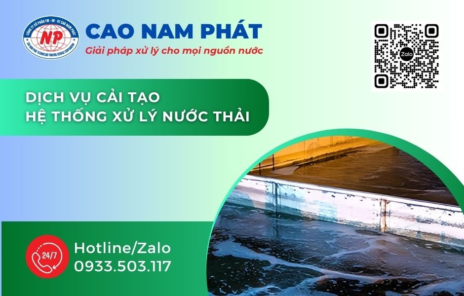 Dịch vụ cải tạo hệ thống xử lý nước thải